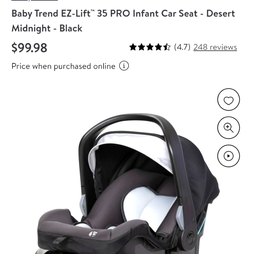 Baby Trend infant carseat. New in box.